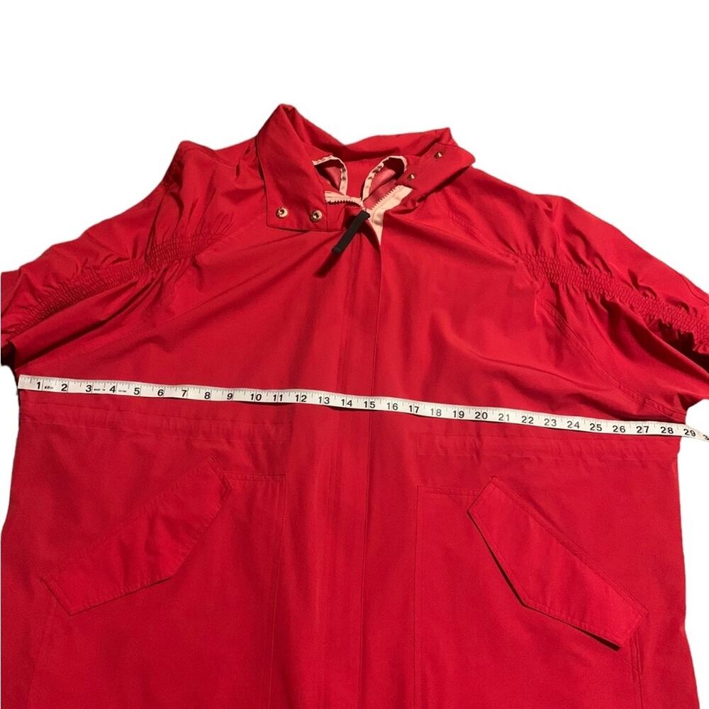 Fabletics Giana Jacket II Red Persimmon Water Resistant Size Large - Picture 9 of 11